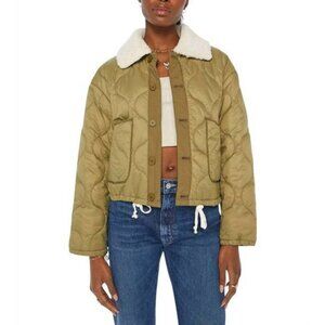 NWOT Womens Mother The Army Brat Wash Rank and File Bomber Jacket M